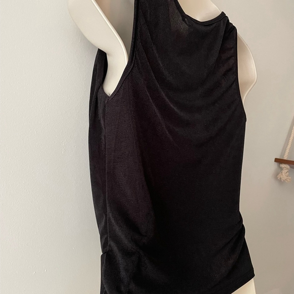 21 Saints Black Twist Front Cropped Tank Top Large - Picture 5 of 11